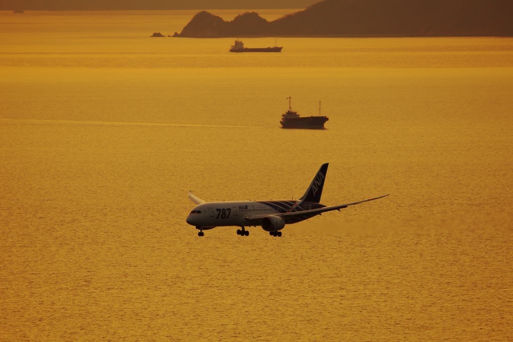 Boeing 787-8 (JA801A) - Matsuyama Airport