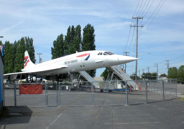 Aerospatiale Concorde (G-BOAG) - 1978 British Airways - Concord at The Boeing Airfield Museum - Seattle, WA - 2009