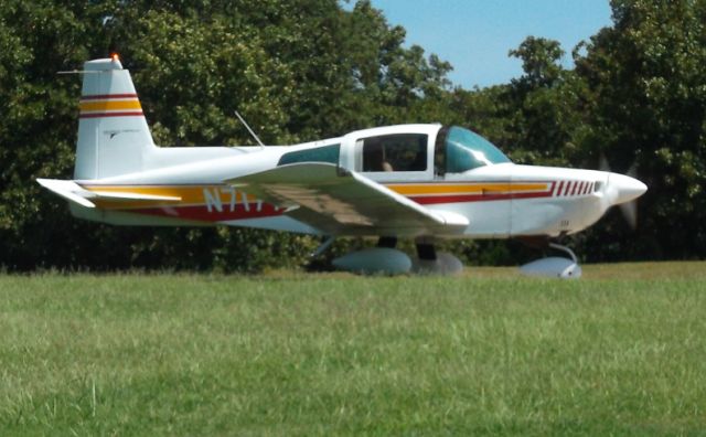 Grumman AA-5 Tiger (N7177L) - Pretty Tiger sliding back the canopy for some air on a hot day.