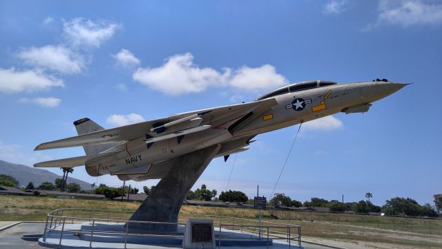 Grumman F-14 Tomcat — - Not many times you picture the mighty Tomcat tethered on pedestal like this, do you?