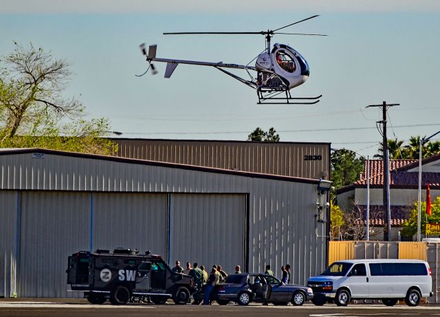 SCHWEIZER 269 (N20536) - N20536 2001 Schweizer 269C C/N S1818 - North Las Vegas Airport (IATA: VGT, ICAO: KVGT, FAA LID: VGT)br /SWAT on training...br /br /Photo: Tomás Del Corobr /March 09, 2011