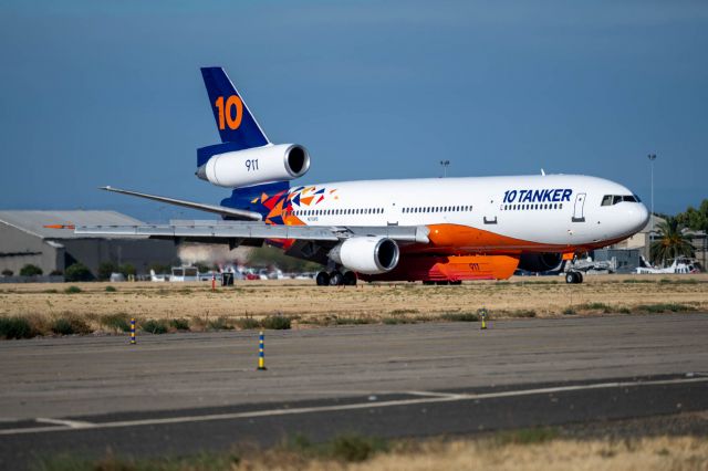 McDonnell Douglas DC-10 (N17085) - About to depart from McClellan, CA, KMCC, to fight the Mosquito fire.