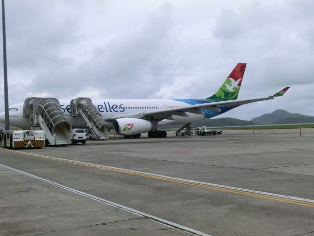 Airbus A330-300 — - Air Seychelles' Aldabra, named after the World Heritage site after her flight in from Abu Dhabi on 9 May 2013.