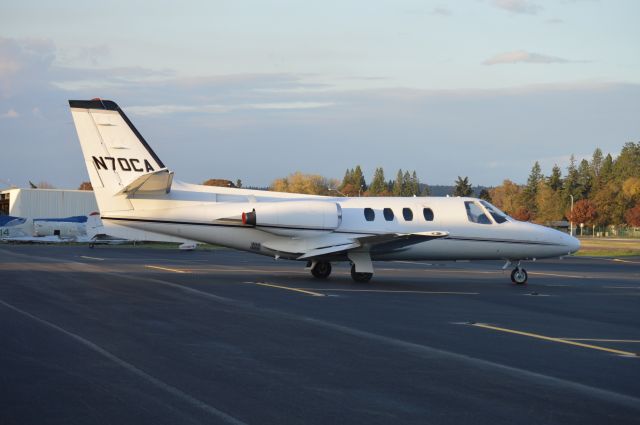 Cessna 500 Citation 1 (N70CA) - Parked on the ramp for a while now...