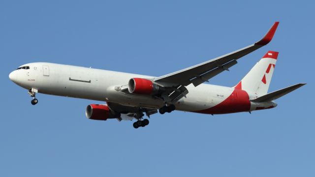 BOEING 767-300 (9H-CAC) - 06/09/2024:br /Cargo flight LGG > TLV, final to runway 12.