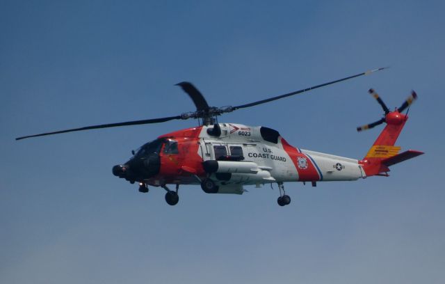 Sikorsky S-70 (N6023) - USCG heading north over Nags Head, NC Fall 2022.