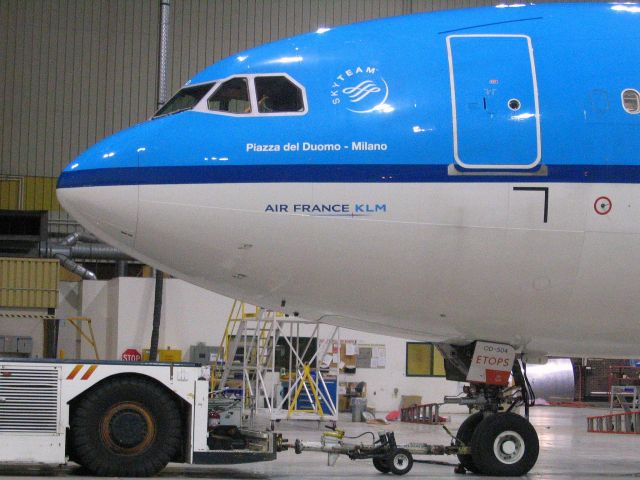 Airbus A330-200 (PH-AOD) - In hangar for maintenance,Jan.2008