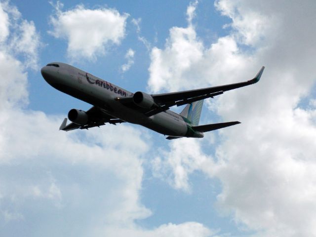 — — - Caribbean Airlines 1st B763 aircraft, registered 9Y-LGW performing a Fly by.