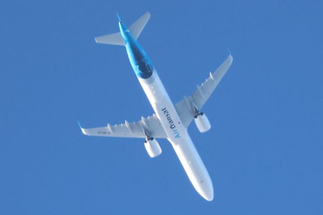 Airbus A321 (C-GOJQ) - C-GOJQ Airbus A-321-271 NX Air Transat TS250 De Montreal YUL vers Paris CDG Altitude 4983 Mètres Vitesse 779 Km/H. Survolant la ville de Lavaltrie QC. le 27-06-2024 à 19:24.