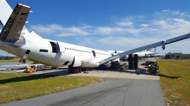 Airbus A340-300 (4R-ADB) - She was crushed on this day.