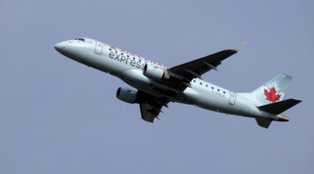 Embraer ERJ 175 (C-FXJC) - On departure is this 2009 Air Canada Express  Embraer ERJ-175 in the Winter of 2019.