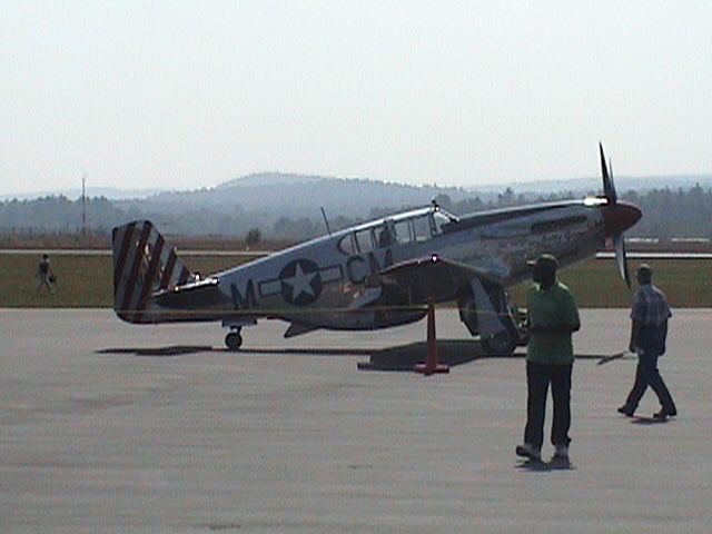 — — - Collings Foundation P-51 on display