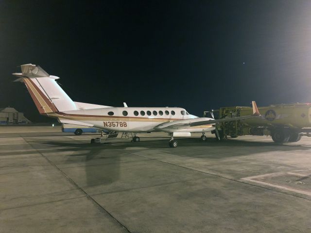 Beechcraft Super King Air 350 (N357BB) - Refueling at Luxor, Egypt. On a ferry flight from South Africa to the USA.  26 AUG 2018.