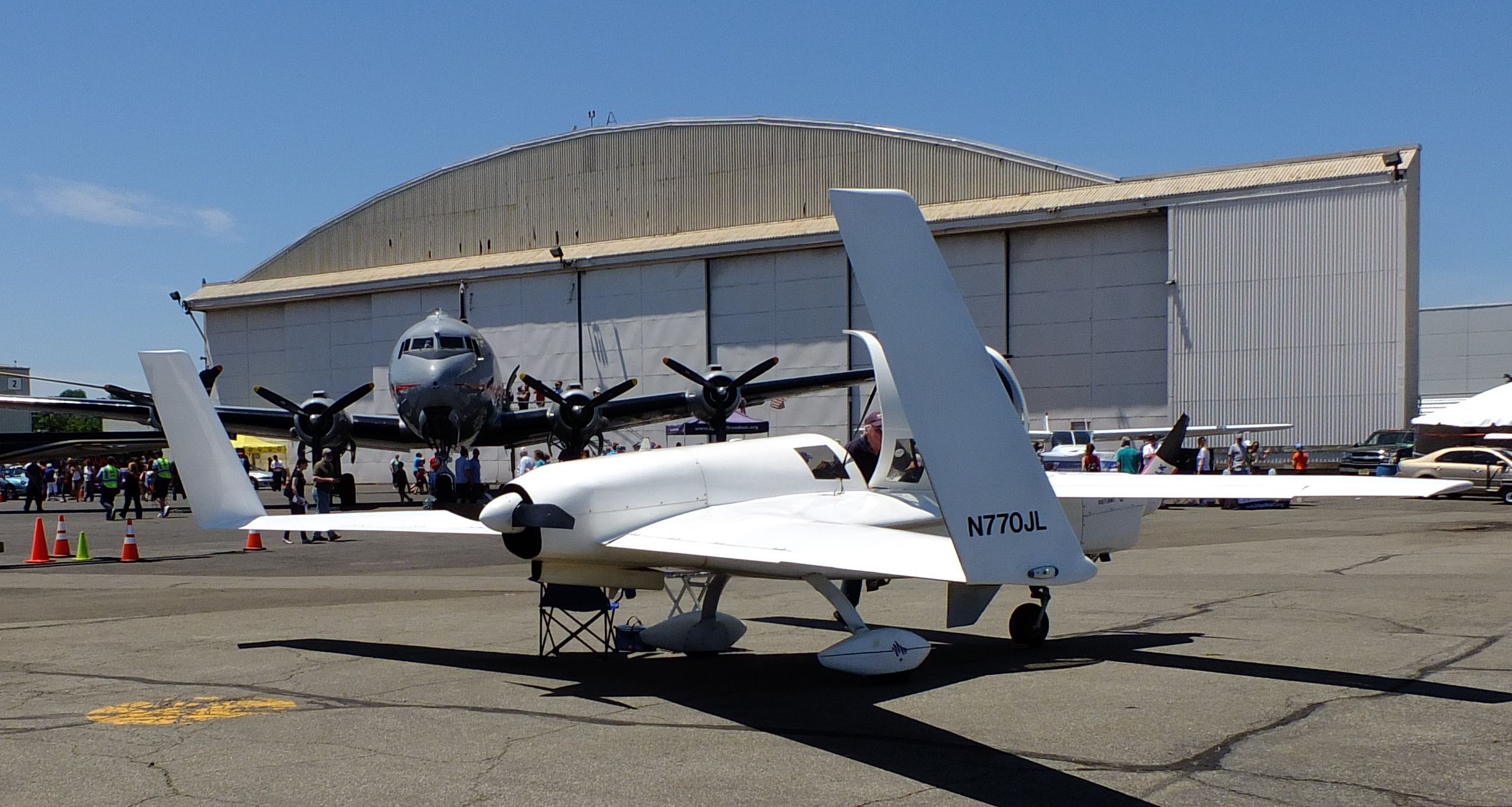 RUTAN Defiant (N770JL) - Private airshow at Teterboro