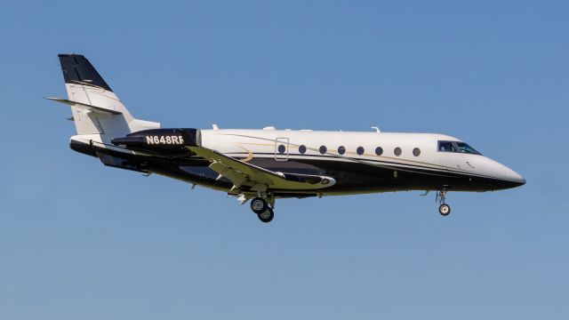 IAI Gulfstream G200 (N648RR) - A Gulfstream G200 coming into land at KSBN.