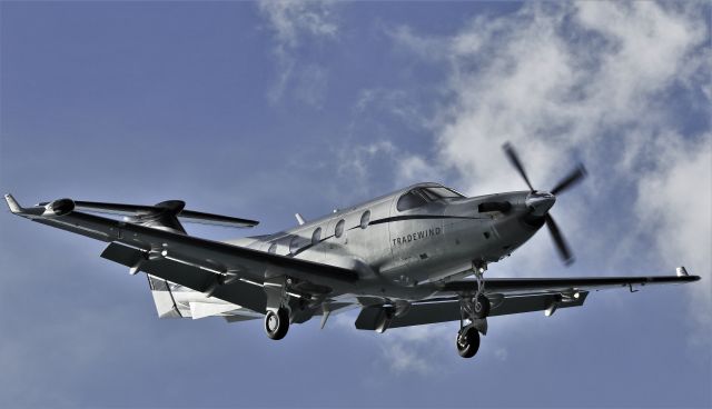 Pilatus PC-12 (N524TW) - Tradewinds express departing St Maarten on a late afternoon flight for San Juan.