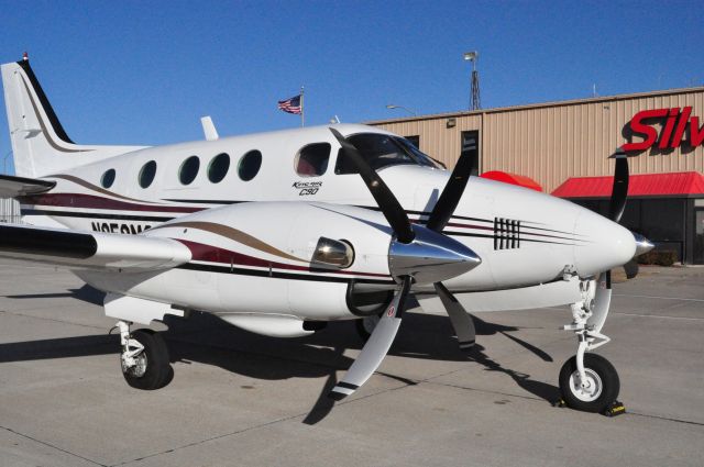 Beechcraft King Air 90 (N959MC) - This is the first C90 to fly with the new Raisbeck Swept Blade Turbo Fan Propellers and Dual Aft Body Strakes. Propellers and Strakes installed by International Propeller and Silverhawk Aviation in Lincoln, NE.