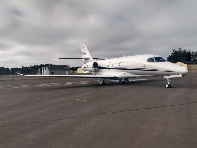 Cessna Citation Latitude (N683K) - Transient ramp at ONP. 