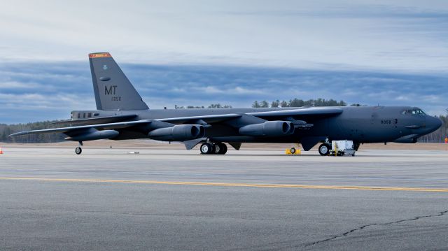 60-0056 — - This was one of two B-52Hs that flew into KBGR on December 19th.