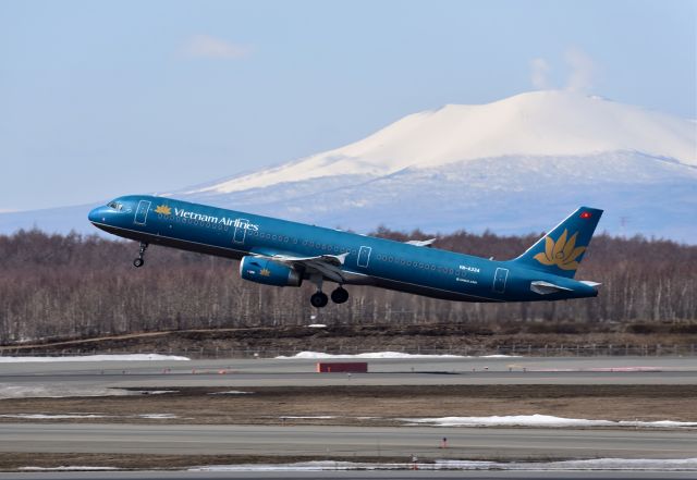 Airbus A321 (VN-A334) - 日本人のツアー客を乗せてダナンに向けて飛び立って行きました。