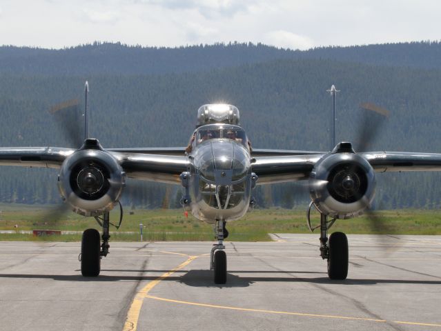 North American TB-25 Mitchell (N5865V) - BJ-1J, “Semper Fi”, the marine version of the B-25 and is the only known surviving PBJ-1J.br /Tahoe-Truckee Air Show - 06/24/23