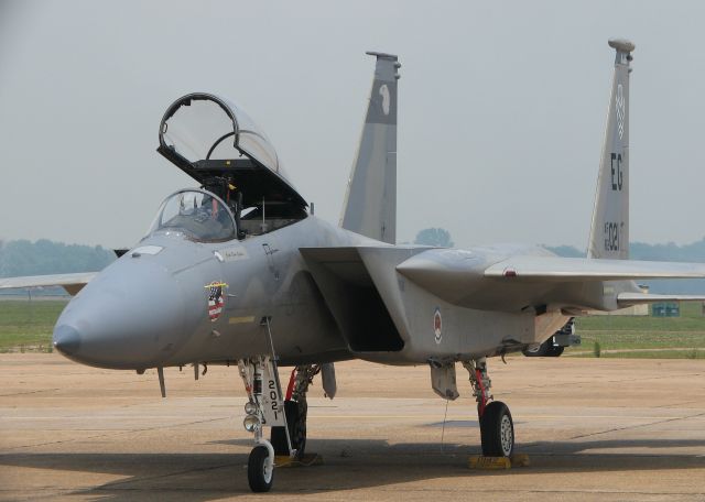 McDonnell Douglas F-15 Eagle (82-0021) - About to start up for its demo at Barksdale Air Force Base.