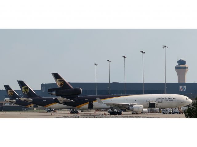 Boeing MD-11 (N256UP) - Waiting for the next long haul cargo flight.