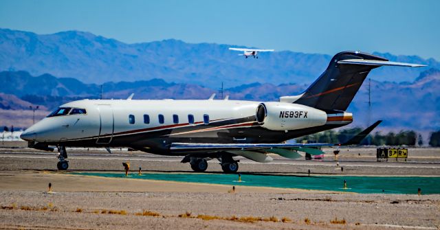 Bombardier Challenger 300 (N583FX) - N583FX 2017 Bombardier BD-100-1A10 Challenger 300 s/n 20703 - North Las Vegas Airport (IATA: VGT, ICAO: KVGT, FAA LID: VGT)br /Photo: TDelCorobr /September 21, 2019