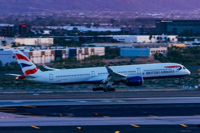 Airbus A350-1000 (G-XWBC) - A British Airways A350-1000 landing at PHX on 2/12/23 during the Super Bowl rush. Taken with a Canon R7 and Canon EF 100-400 II L lens.