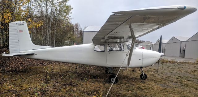 Cessna Skyhawk (N4076F) - Birchwood Airport AK tie-down yard.