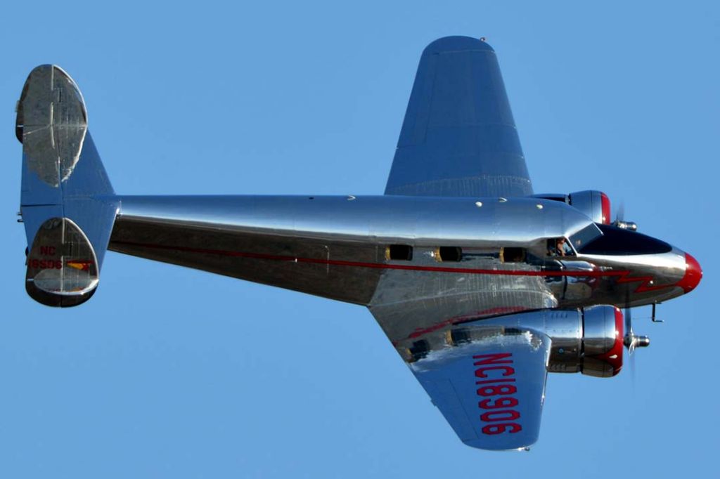 Lockheed L-10 Electra (N18906) - Lockheed 12A N18906 Electra Junior at Chino, California on April 29, 2016.