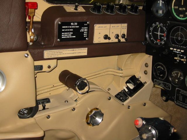 MORANE-SAULNIER Paris (N722Q) - Custom leather interior restoration by Dave Bennett, Colorado Springs