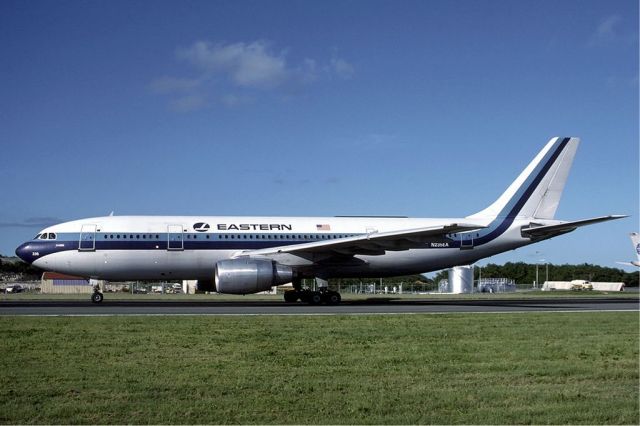 Airbus A300F4-200 (N235EA) - scanned from postcard