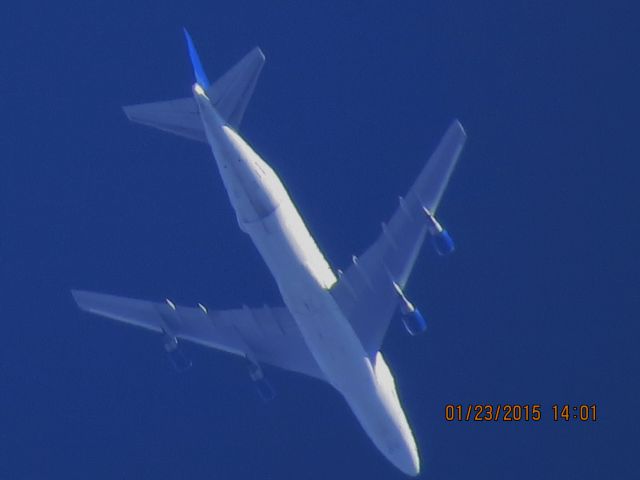 Boeing Dreamlifter (N747BC) - Atlas Air flight 4532 from PAE to CHS over Southeastern Kansas at 37,000 feet.