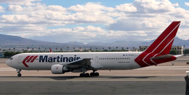 BOEING 767-300 (PH-MCJ) - Flashback (Thirteen years ago to 2009) ~~br /A Martinair B763 (PH-MCJ) taxies away from the KLAS terminal in this click taken 13 years ago.  