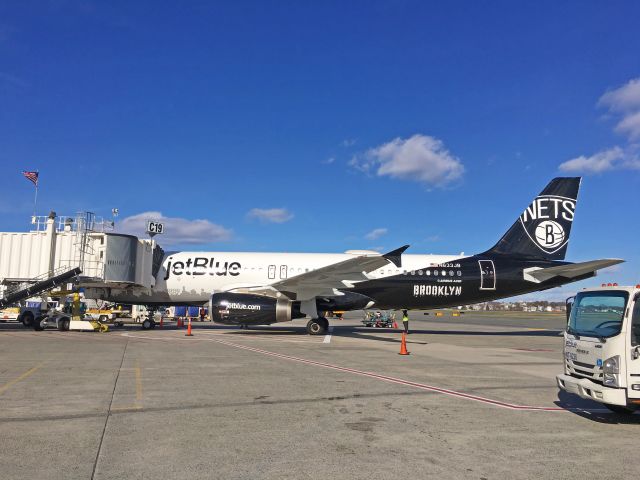 Airbus A320 (N633JB) - Brooklyn Nets Special livery