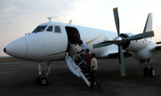 Grumman Gulfstream 1 (ZS-JIS) - Flying balot papers for an election into Mozambique.