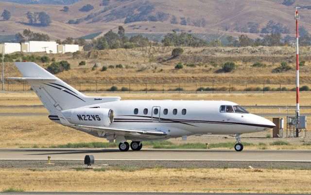 Hawker 800 (N22VS) - Hawker Beechcraft Corp, Hawker 900XP at Livermore Municipal Airport CA. July 2021