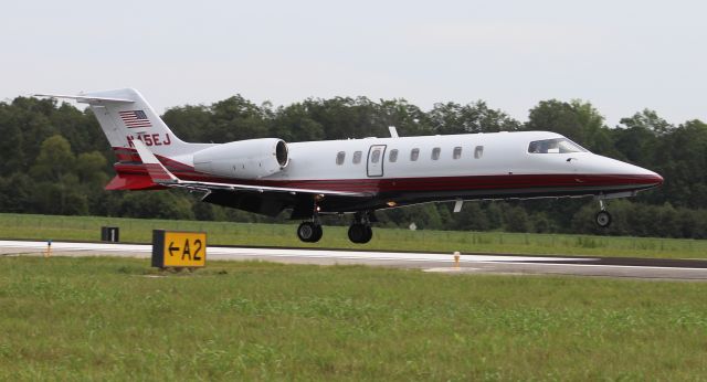 Learjet 45 (N45EJ) - A Learjet 45 arriving at Pryor Regional Airport in Decatur, AL around mid-day under high cirrus - August 27, 2020.