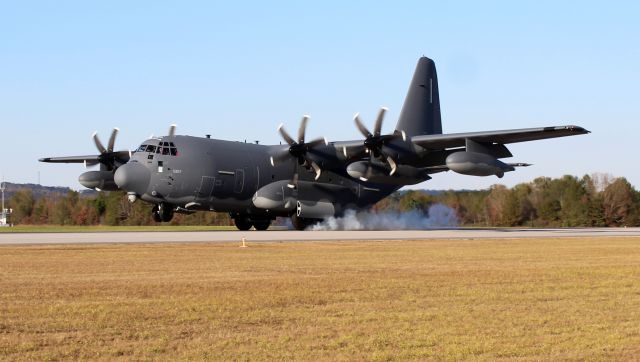 Lockheed C-130 Hercules (19-5957) - A Lockheed Martin MC-130J Commando II in a series of touch and go's at Northeast Alabama Regional Airport, Gadsden, AL - November 16, 2022.