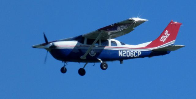Cessna 206 Stationair (N206CP) - About to touch down is this 2005 Cessna 206H Stationair in the Spring of 2025.