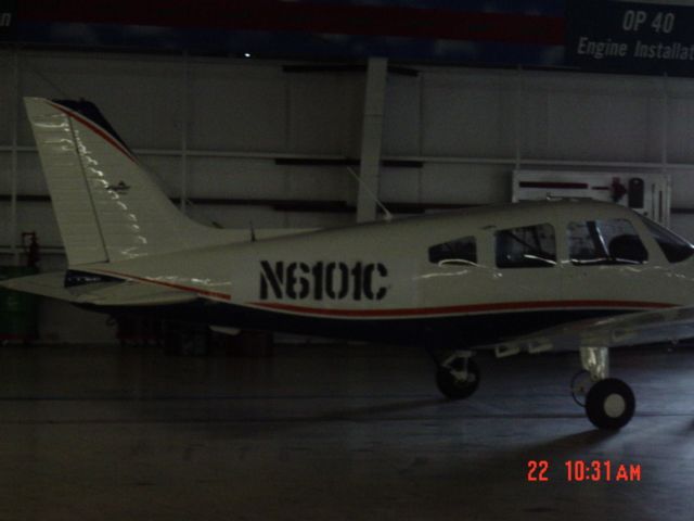 N6101C — - Inside the Piper factory at final paint touch up.  This aircraft was subsequently exported to Australia.  SN 2842340