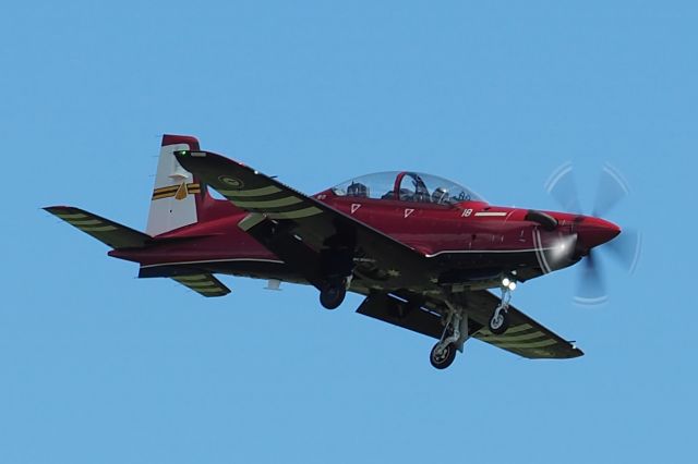 Pilatus PC-21 (A54018) - Pilatus PC-21 cn 251. RAAF serial A54-018, unit 2 FTS RAAF Base Pearce with the Aircraft Research and Development Unit (ARDU) marking on the tail. 15 September 2021.