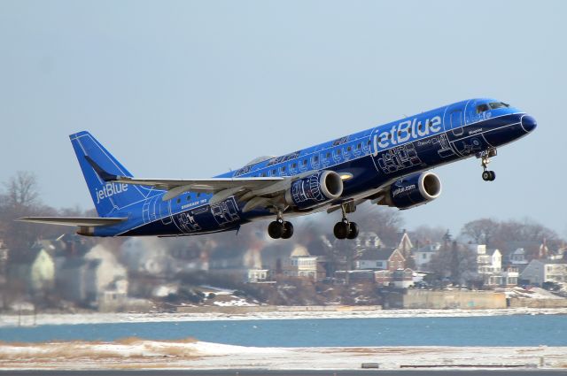 Embraer ERJ-190 (N304JB) - Blueprint departing for Pittsburgh