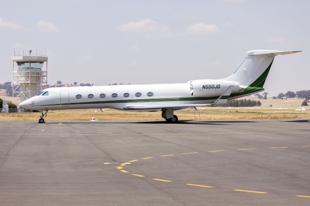 N550JD — - Deere & Company (N550JD) Gulfstream Aerospace GV-SP (G550) parked on the tarmac at Wagga Wagga Airport.