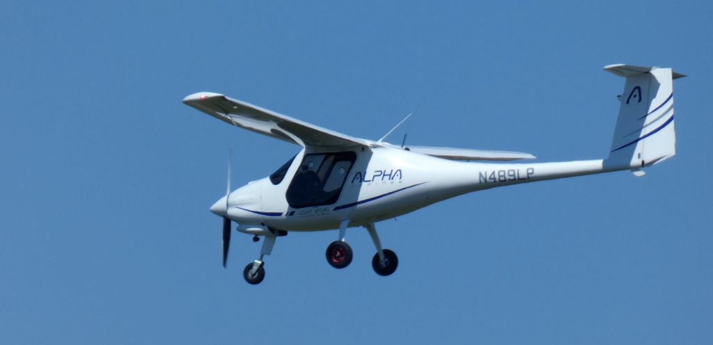 PIPISTREL Alpha Trainer (N489LP) - About to touch down is this 2022 Pipistrel Alpha Trainer from the Summer of 2024.