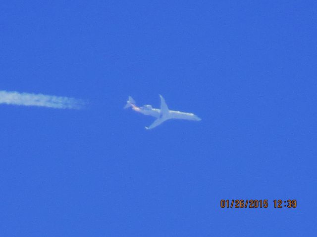 Canadair Regional Jet CRJ-700 (N534AE) - Envoy Air flight 3316 from DFW to CID over Southeastern Kansas at 35,000 feet.