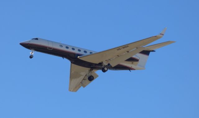 Gulfstream Aerospace Gulfstream V (HS-WEH) - First visit to Perth by this bizjet.