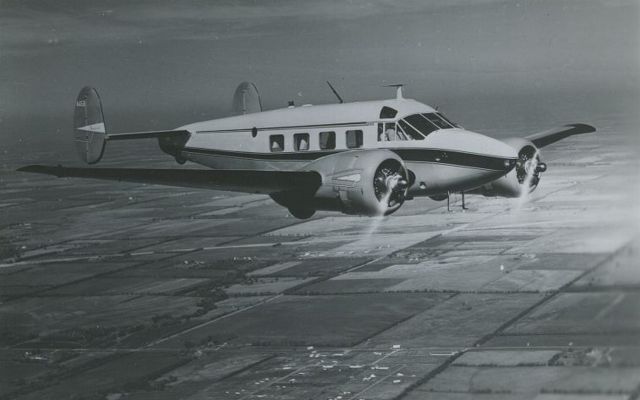 Beechcraft 18 (N45B) - SCANNED FROM PHOTOGRAPH