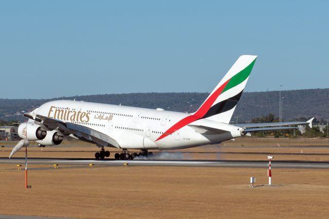 Airbus A380-800 (A6-EEM) -  A380-861 cn 134. Emirates A6-EEM R03 YPPH 25 February 2023
